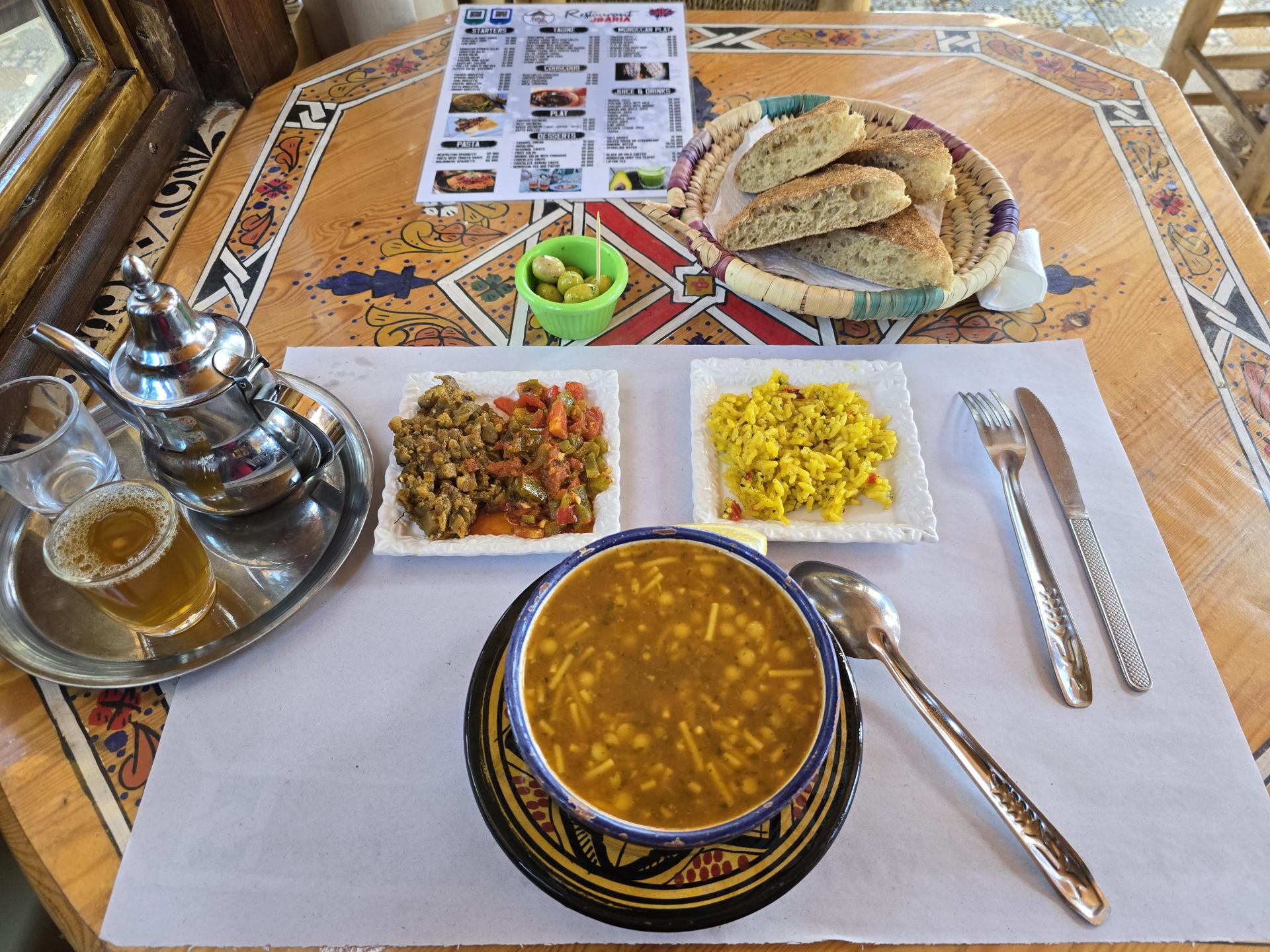 марокканский суп в ресторане