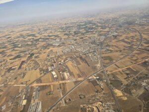 Вид на Марокко с самолета
